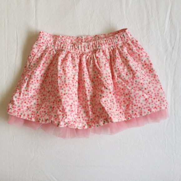 gymboree enchanted winter pink confetti dot corduroy skirt 2T toddler girls - Picture 7 of 7